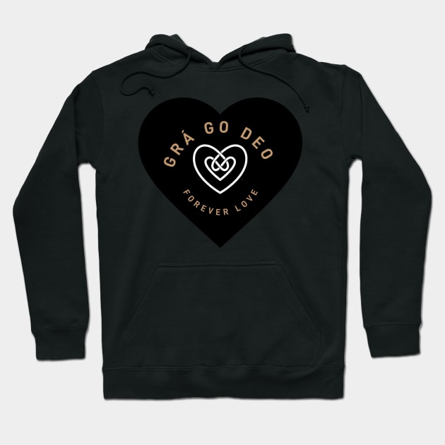 Forever Love Irish Celtic Heart Hoodie by TrueCelt